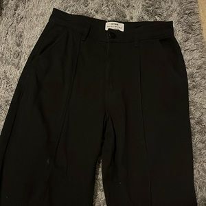 COTTON ON WORN ONCE BLACK DENIM JEANS! SUPER CUTE WIDE LEG!